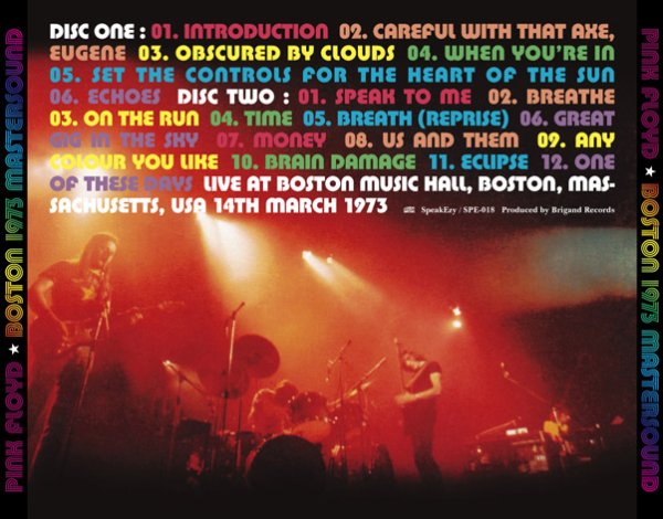 画像2: PINK FLOYD - BOSTON 1973 MASTERSOUND (2CD) (2)