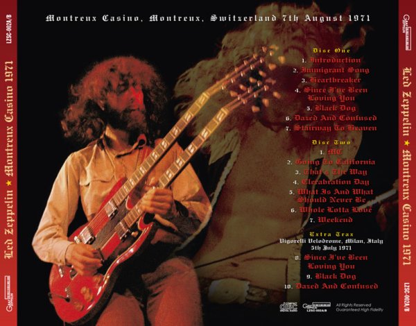 画像2: LED ZEPPELIN - MONTREUX CASINO 1971（2CD） (2)