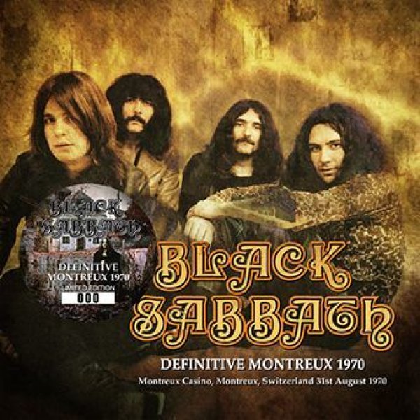 画像1: BLACK SABBATH - DEFINITIVE MONTREUX 1970(1CD) plus Bonus DVDR* Numbered Stickered Edition Only (1)