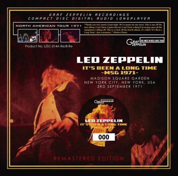 画像1: LED ZEPPELIN - IT’S BEEN A LONG TIME -MSG 1971-(4CD+Remaster 2CD) (1)