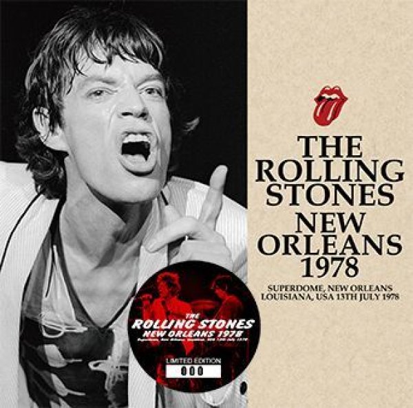 DVDR*　NEW　STONES　plus　Stickered　ORLEANS　Only　ROLLING　Bonus　1978(2CD)　Edition　navy-blue　THE　Numbered
