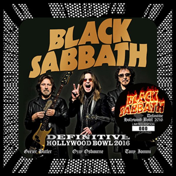 画像1: BLACK SABBATH - DEFINITIVE HOLLYWOOD BOWL 2016(2CD) plus Bonus DVDR* Numbered Stickered Edition Only (1)