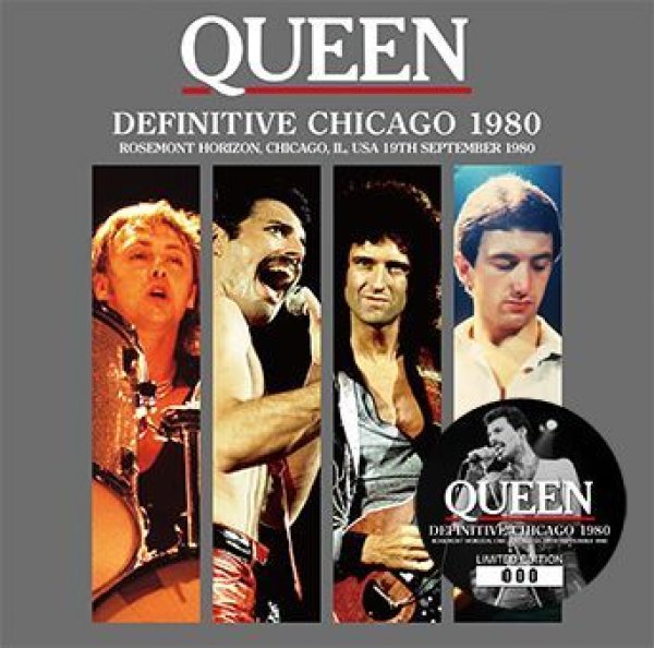 画像1: QUEEN - 　DEFINITIVE CHICAGO 1980(2CD)plus Bonus DVDR* Numbered Stickered Edition Only  (1)