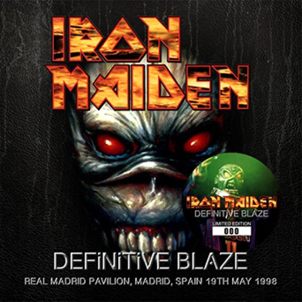 画像1: 【取り寄せ】IRON MAIDEN - DEFINITIVE BLAZE(2CD) plus Bonus DVDR* Numbered Stickered Edition Only (1)