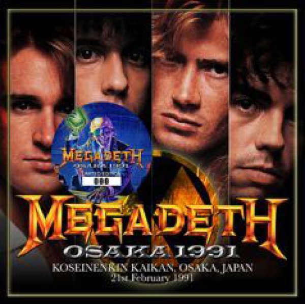画像1: MEGADETH - OSAKA 1991(1CD) plus Bonus DVDR* Numbered Stickered Edition Only (1)