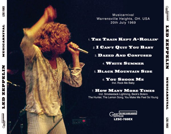 画像2: LED ZEPPELIN - MUSICARNIVAL 1969 (無料プレスCD) (2)