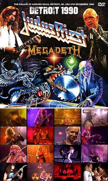 画像1: JUDAS PRIEST / MEGADETH - DETROIT 1990(2DVDR) (1)