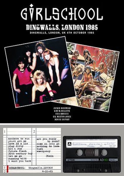 画像1: GIRLSCHOOL - DINGWALLS, LONDON 1985(1CDR) (1)