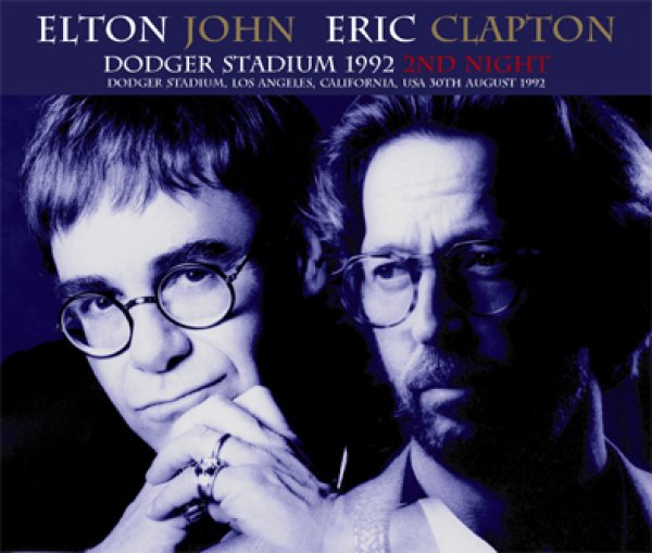 画像1: ELTON JOHN & ERIC CLAPTON - DODGER STADIUM 1992 2ND NIGHT(4CDR) (1)