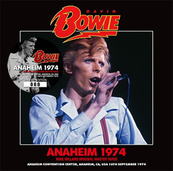 画像1: DAVID BOWIE - ANAHEIM 1974: MIKE MILLARD ORIGINAL MASTER TAPES(2CD) (1)