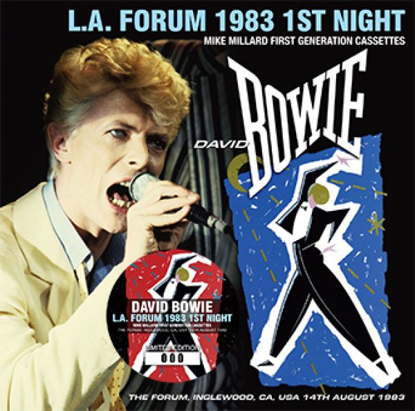 画像1: DAVID BOWIE - L.A. FORUM 1983 1ST NIGHT: MIKE MILLARD FIRST GENERATION CASSETTES(2CD) (1)