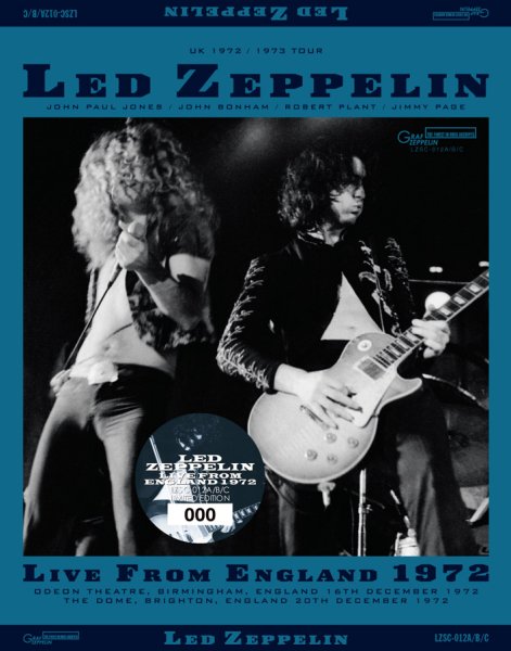 画像1: LED ZEPPELIN - LIVE FROM ENGLAND(3CD) (1)