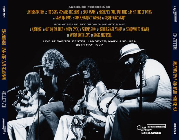 画像2: LED ZEPPELIN - LANDOVER 1977 2ND NIGHT: MONITOR MIX (ギフトプレスCD) (2)
