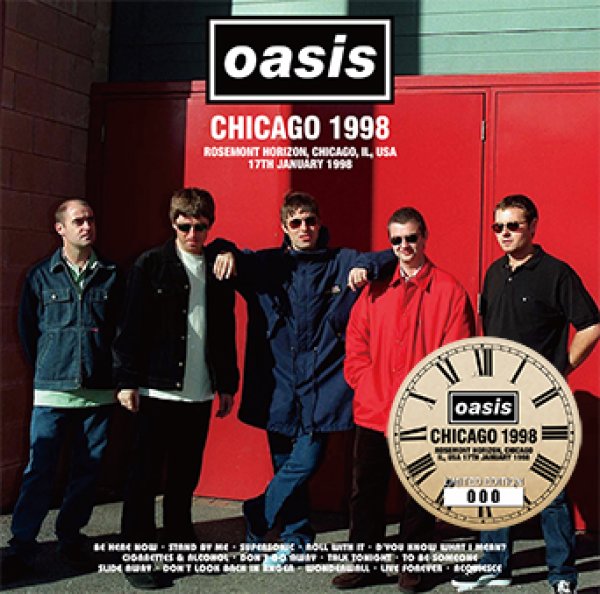 画像1: OASIS - CHICAGO 1998(1CD) plus Bonus DVDR* Numbered Stickered Edition Only (1)