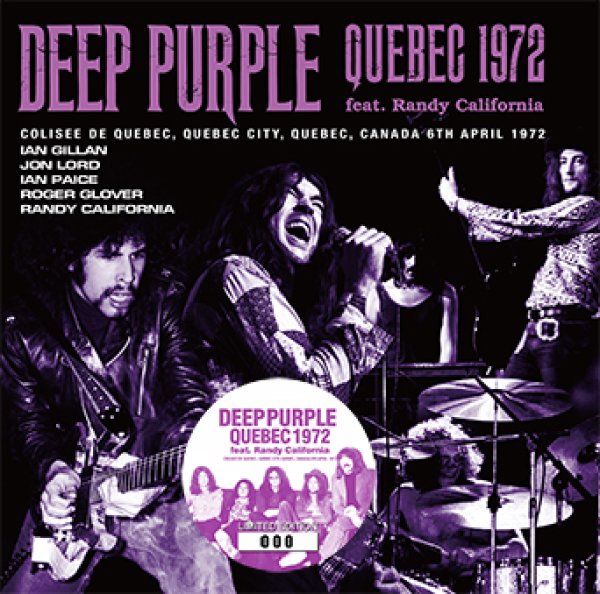 画像1: DEEP PURPLE - QUEBEC 1972 feat. Randy California(1CD)★ (1)