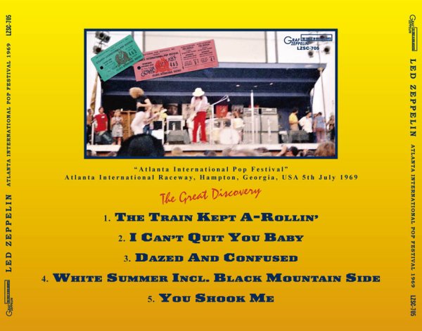 画像2: LED ZEPPELIN - ATLANTA INTERNATIONAL POP FESTIVAL 1969 (CD) (2)