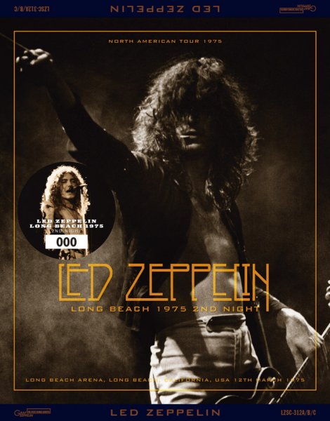 画像1: LED ZEPPELIN - LONG BEACH 1975 2ND NIGHT (3CD+Bonus CD) (1)