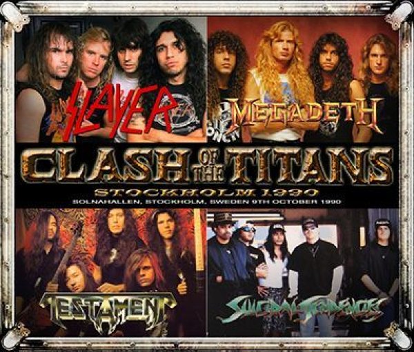 画像1: SLAYER / MEGADETH / TESTAMENT / SUICIDAL TENDENCIES - CLASH OF THE TITANS: STOCKHOLM 1990(4CDR) (1)