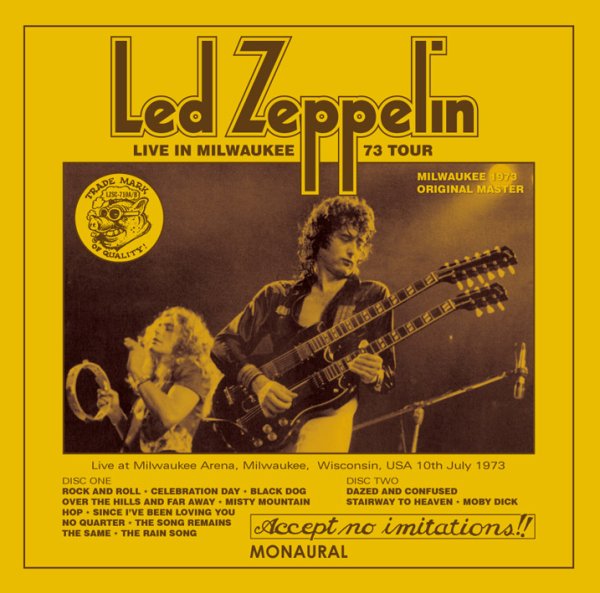 画像1: LED ZEPPELIN - MILWAUKEE 1973 ORIGINAL MASTER (2CD) (1)