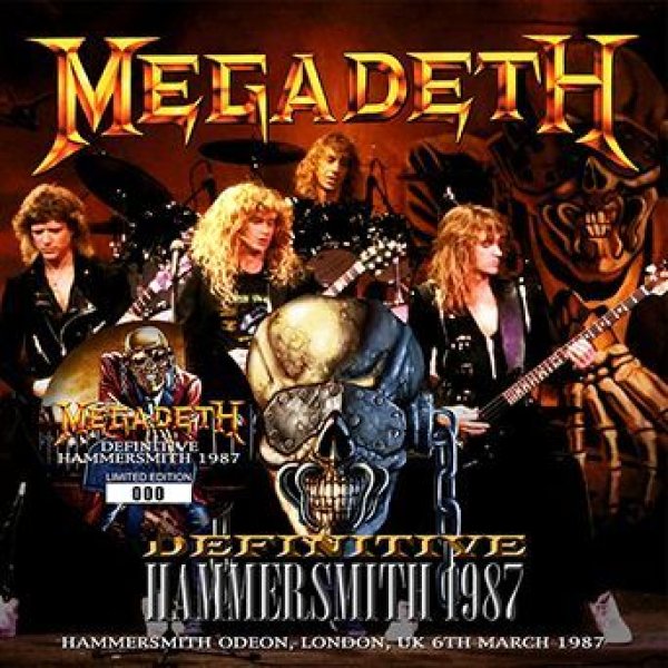 画像1: MEGADETH - DEFINITIVE HAMMERSMITH 1987(1CD) (1)