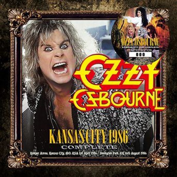画像1: OZZY OSBOURNE - KANSAS CITY 1986 COMPLETE(2CD) plus Bonus DVDR* Numbered Stickered Edition Only (1)