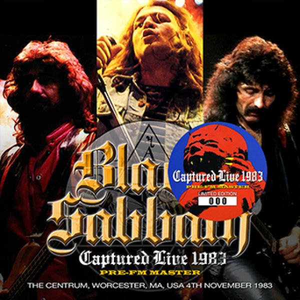 画像1: BLACK SABBATH - CAPTURED LIVE 1983: PRE-FM MASTER(1CD) plus Bonus DVDR* Numbered Stickered Edition Only (1)