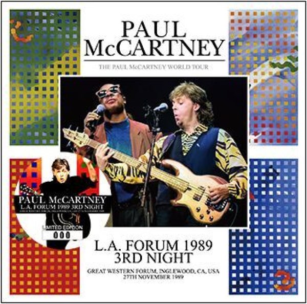 画像1: PAUL McCARTNEY - L.A. FORUM 1989 3RD NIGHT(2CD) (1)