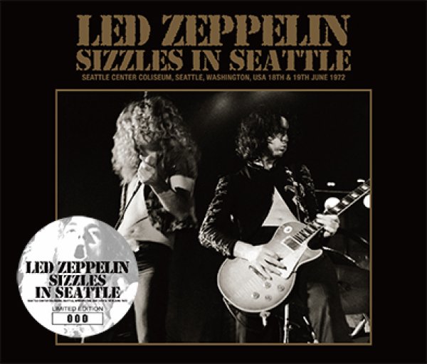 LED ZEPPELIN - SIZZLES IN SEATTLE(4CD) - navy-blue