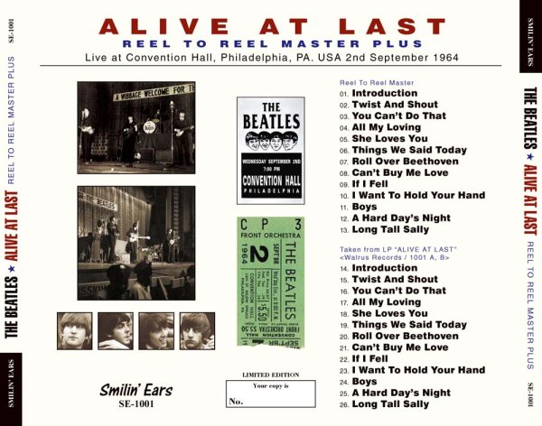 画像2: THE BEATLES - ALIVE AT LAST: REEL TO REEL MASTER PLUS(CD) (2)