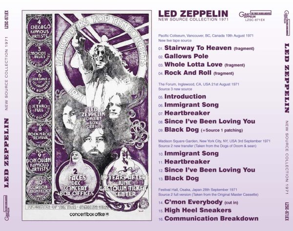 画像2: LED ZEPPELIN - NEW SOURCE COLLECTION 1971 (Giftプレス CD) (2)