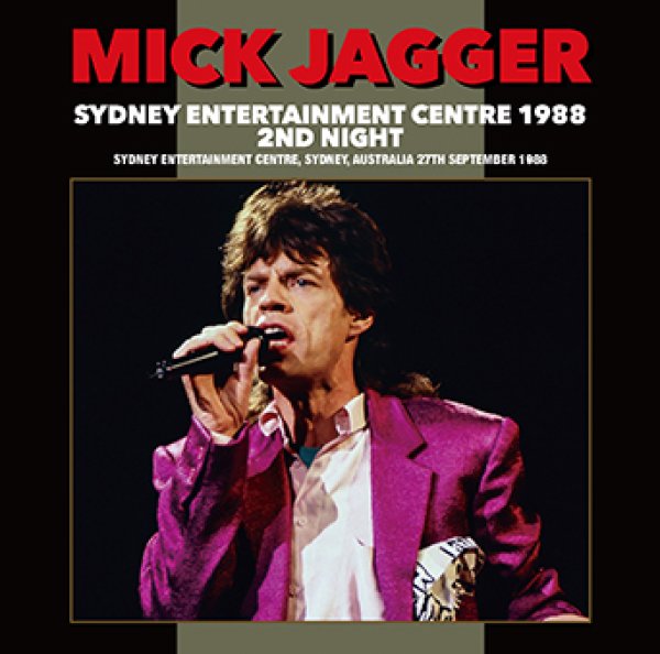 画像1: MICK JAGGER - SYDNEY ENTERTAINMENT CENTRE 1988 2ND NIGHT(2CDR) (1)