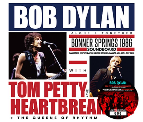 画像1: BOB DYLAN WITH TOM PETTY & THE HEARTBREAKERS AND THE QUEENS OF RHYTHM - BONNER SPRINGS 1986 SOUNDBOARD(3CD) (1)