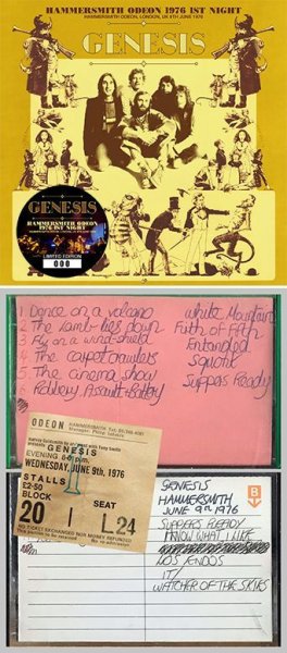 画像1: GENESIS - HAMMERSMITH ODEON 1976 1ST NIGHT(2CD) plus Bonus CDR* Numbered Stickered Edition Only (1)