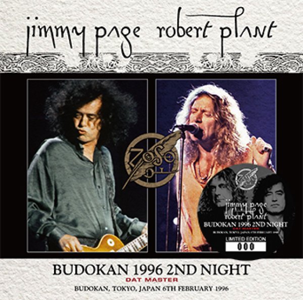 画像1: JIMMY PAGE & ROBERT PLANT - BUDOKAN 1996 2ND NIGHT: DAT MASTER(2CD) (1)