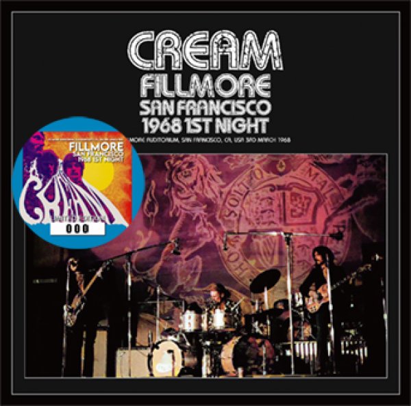 画像1: CREAM - FILLMORE SAN FRANCISCO 1968 1ST NIGHT(1CD) (1)