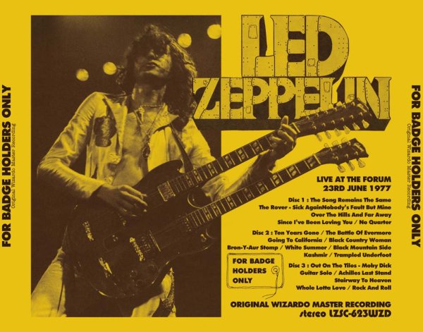 LED ZEPPELIN - FOR BADGE HOLDERS ONLY: ORIGINAL WIZARDO