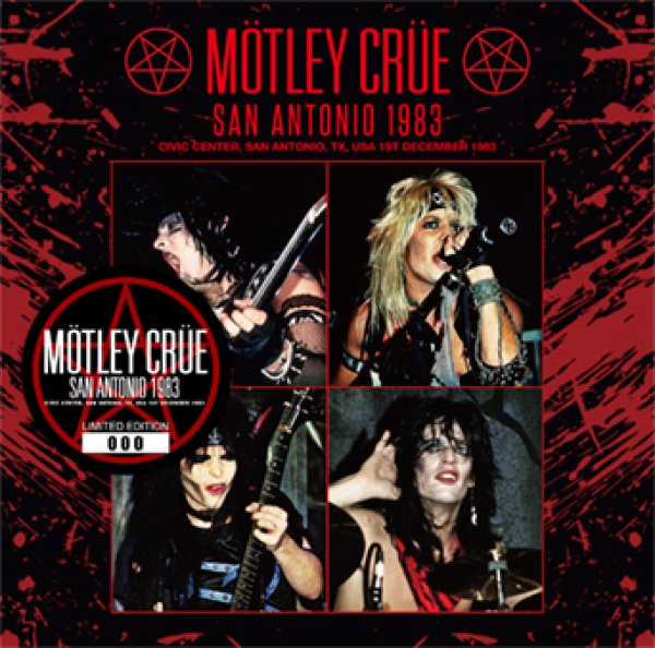 画像1: MOTLEY CRUE - SAN ANTONIO 1983: SOUNDBOARD(1CD) plus Bonus DVDR* Numbered Stickered Edition Only (1)