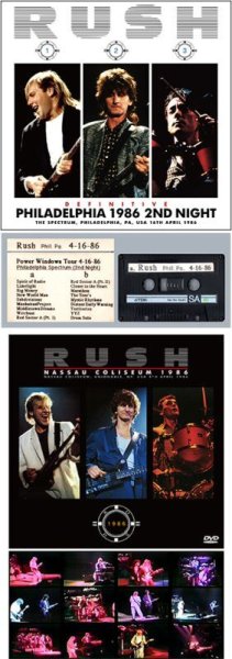 画像1: RUSH - DEFINITIVE PHILADELPHIA 1986 2ND NIGHT(2CD) plus Bonus DVDR (1)