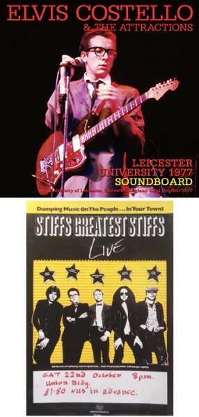 画像1: ELVIS COSTELLO & THE ATTRACTIONS - LEICESTER UNIVERSITY 1977 SOUNDBOARD(1CDR) (1)