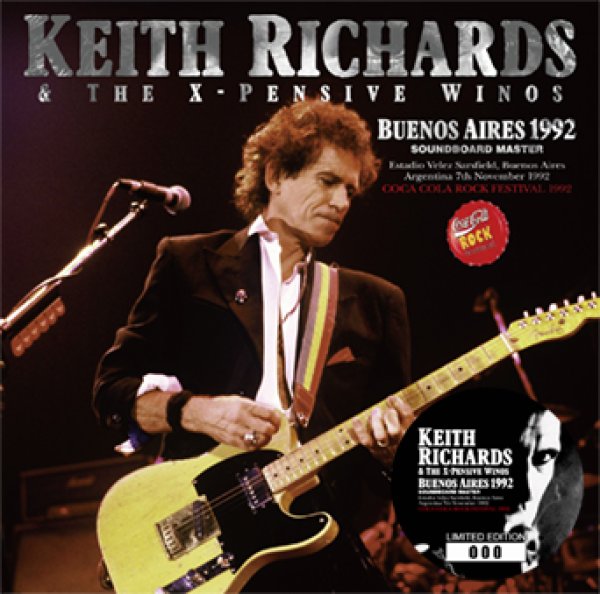 画像1: KEITH RICHARDS AND THE X‐PENSIVE WINOS - BUENOS AIRES 1992 SOUNDBOARD MASTER(2CD) (1)