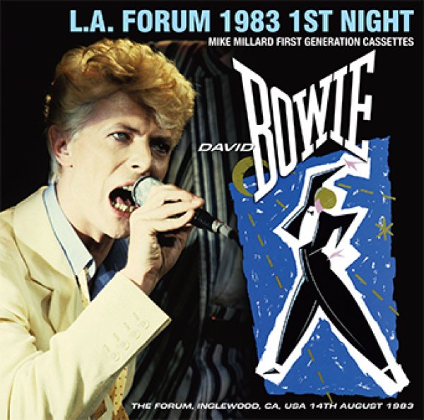画像1: DAVID BOWIE - L.A. FORUM 1983 1ST NIGHT: MIKE MILLARD FIRST GENERATION CASSETTES(2CD) (1)