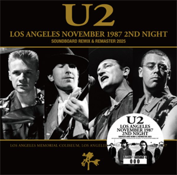 画像1: U2 - LOS ANGELES NOVEMBER 1987 2ND NIGHT: SOUNDBOARD REMIX & REMASTER 2025(2CD) (1)