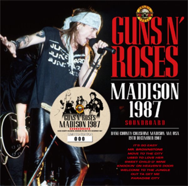 画像1: GUNS N' ROSES - MADISON 1987 SOUNDBOARD(1CD) (1)