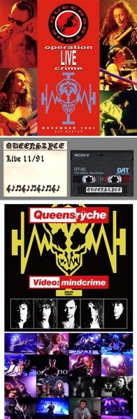 画像1: QUEENSRYCHE - OPERATION: LIVECRIME NOVEMBER 1991 DAT MASTER(1CD) plus Bonus DVDR* Numbered Stickered Edition Only (1)