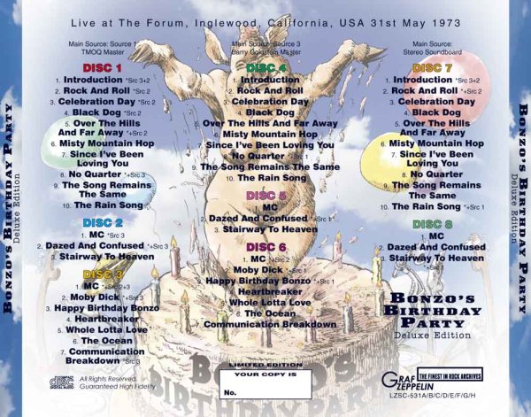 画像2: 【予約受付】LED ZEPPELIN - BONZO'S BIRTHDAY PARTY Deluxe Edition(8CD+予約限定ボーナス3CDR) (2)