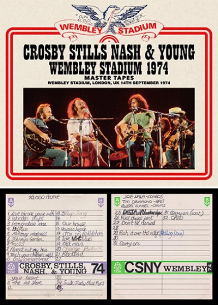 CROSBY, STILLS, NASH & YOUNG - WEMBLEY STADIUM 1974: MASTER TAPES