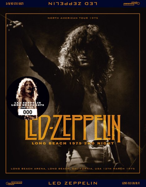 画像1: 【予約受付】LED ZEPPELIN - LONG BEACH 1975 2ND NIGHT (3CD+予約限定Bonus 3CDR) *2nd プレス (1)