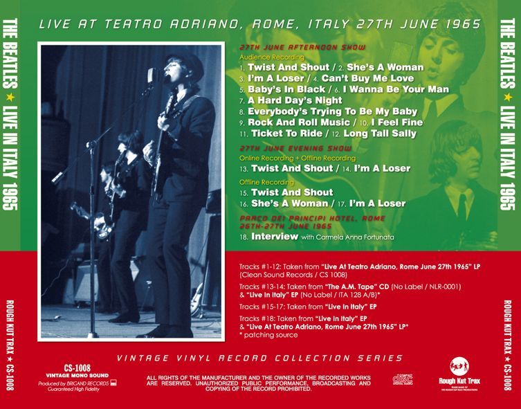 THE BEATLES - LIVE IN ITALY 1965 (CD + Bonus DVDR) - navy-blue
