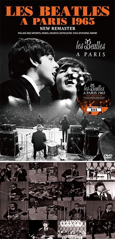 THE BEATLES - LES BEATLES A PARIS 1965 NEW REMASTER(DVD) - navy-blue