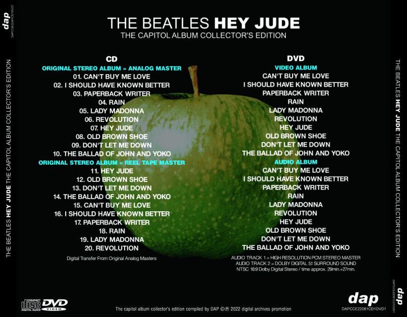 THE BEATLES HEY JUDE THE CAPITOL ALBUM MASTERS COLLECTOR'S